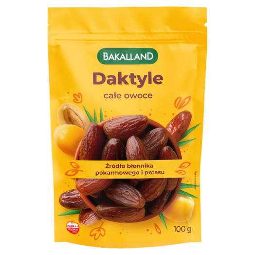 BAKALLAND Daktyle suszone (całe owoce)