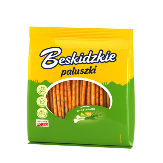 BESKIDZKIE Paluszki o smaku serowo cebulowym