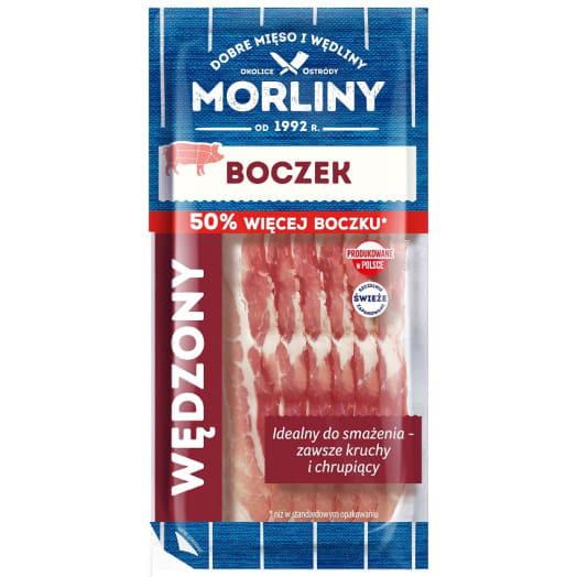 MORLINY Boczek wędzony - plastry