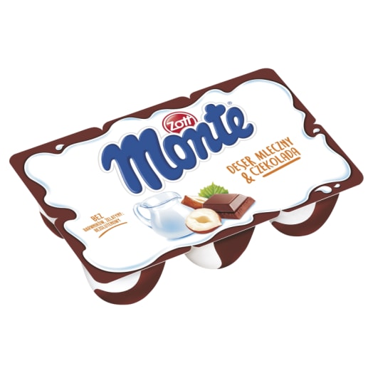 ZOTT MONTE Deser mleczny czekolada 6x55g
