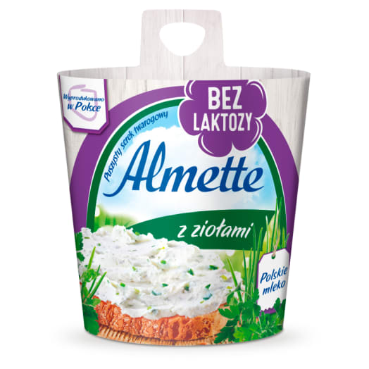 ALMETTE Serek twarogowy z ziołami (bez laktozy)