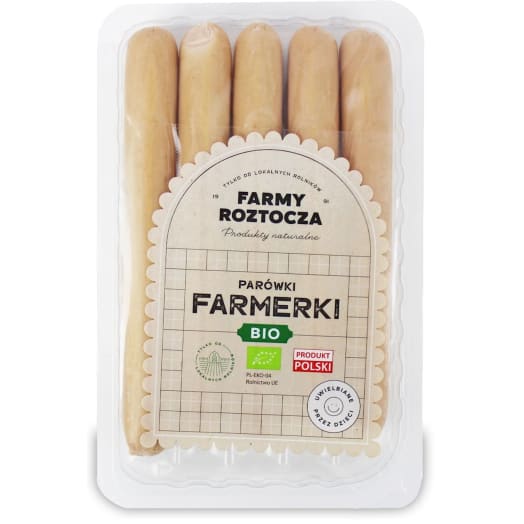 FARMY ROZTOCZA Parówki farmerki BIO