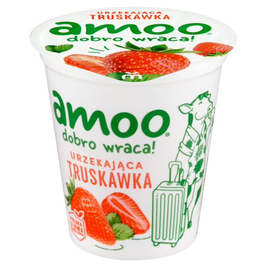 AMOO Roślinny produkt fermentowany urzekająca truskawka
