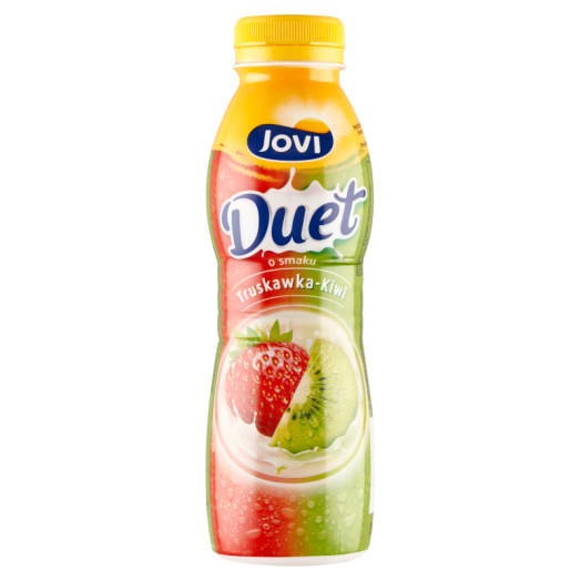 JOVI Duet Napój jogurtowy o smaku truskawka-kiwi
