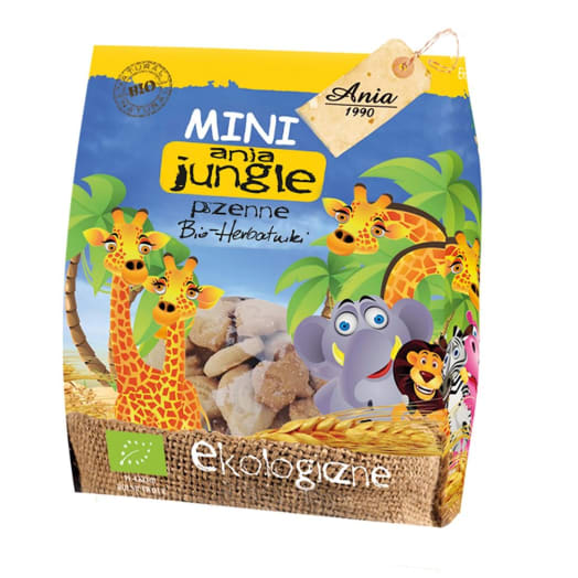 ANIA Mini Zoo Ciasteczka pszenne BIO