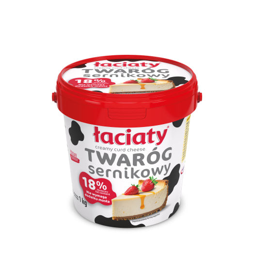 MLEKPOL Twaróg sernikowy 18% (wiaderko)