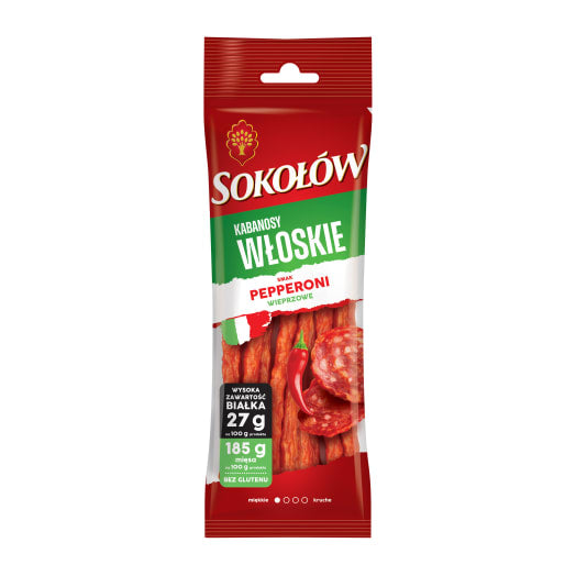 SOKOŁÓW Gold Kabanosy włoskie